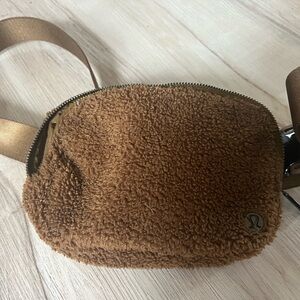 lululemon athletica brown sherpa crossbody bag